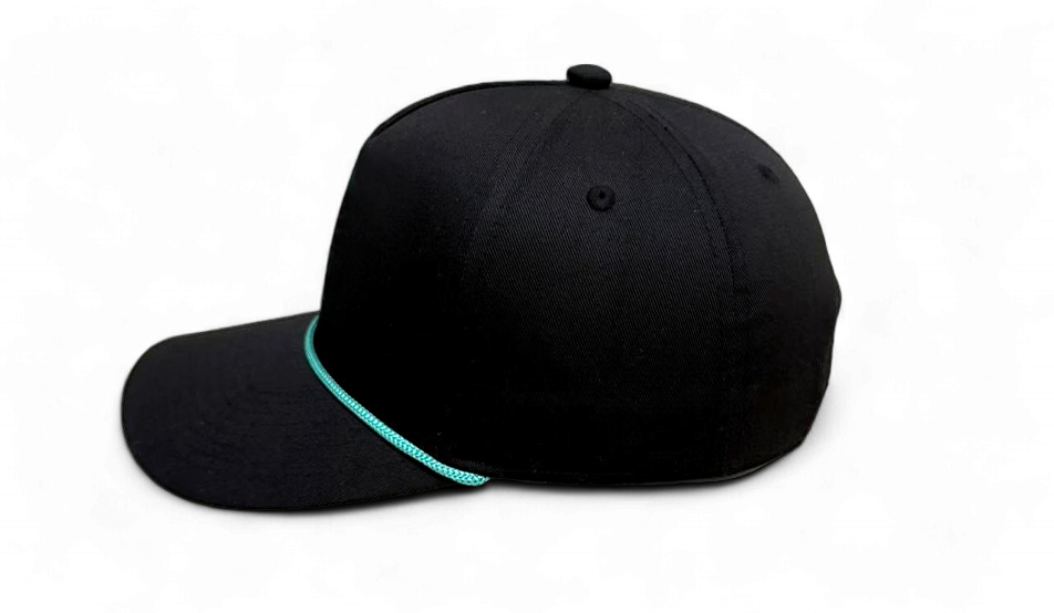 5 Panel Twill, Snap Back, Rope Cap