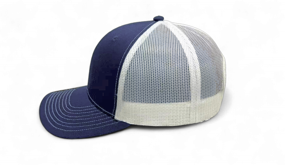 6 Panel High Profile Structured Contra-Stitch Trucker Hat